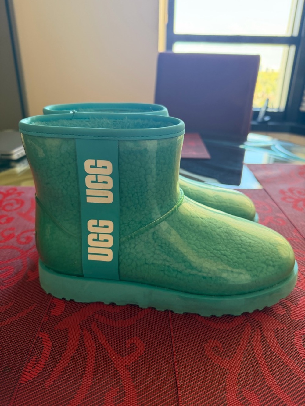 UGG Turquoise Gloss Short Boots